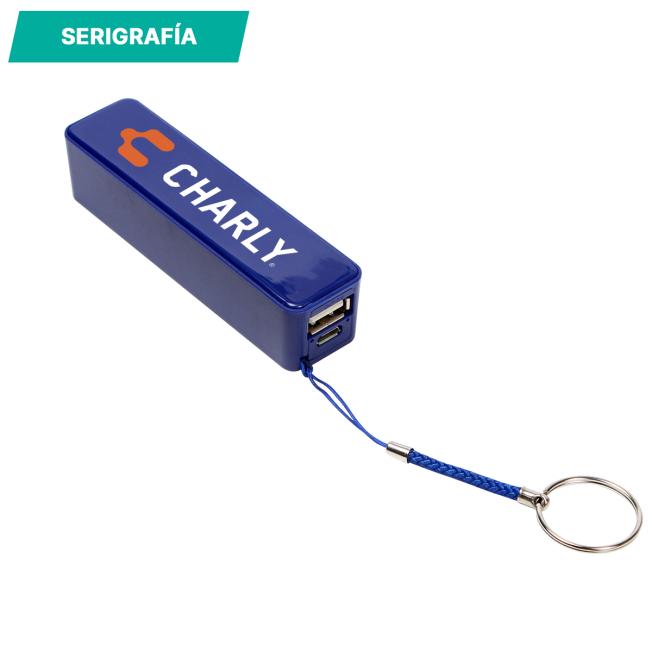 Cargador portátil de 2,200 mAh.