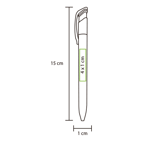 Bolígrafo de plástico Tripoli.