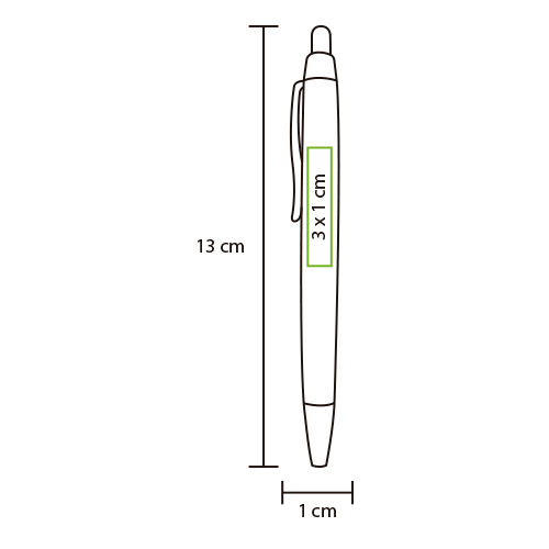 Bolígrafo de plástico Esparta.