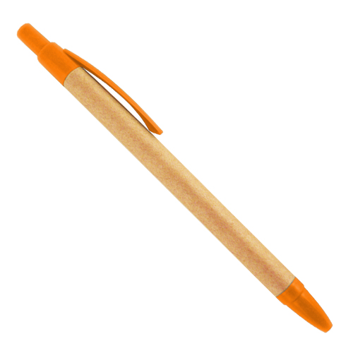 Bolígrafo ecológico con accesorios de plástico.