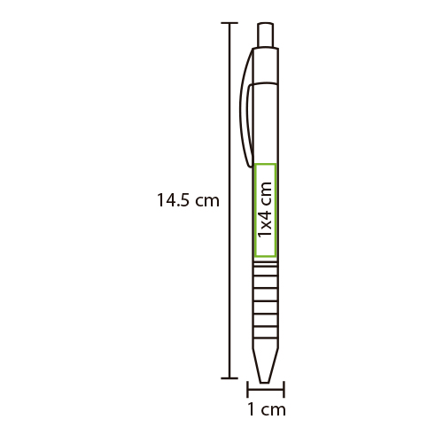 Bolígrafo metálico de aluminio Zubay.