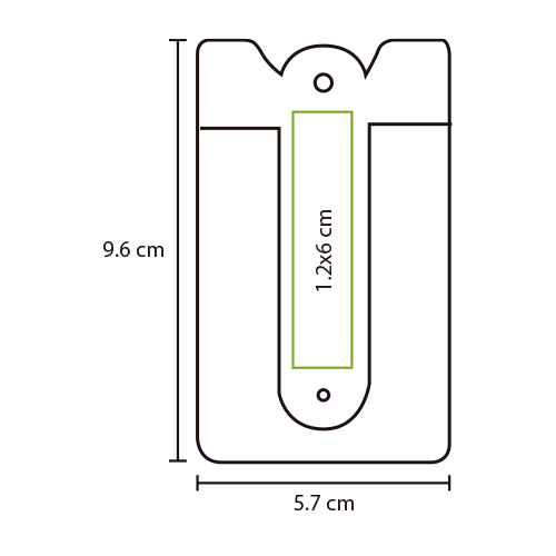 Porta tarjetas y soporte para celular.