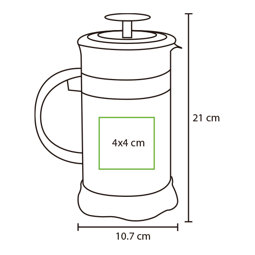 Prensa francesa de 1,000 ml.