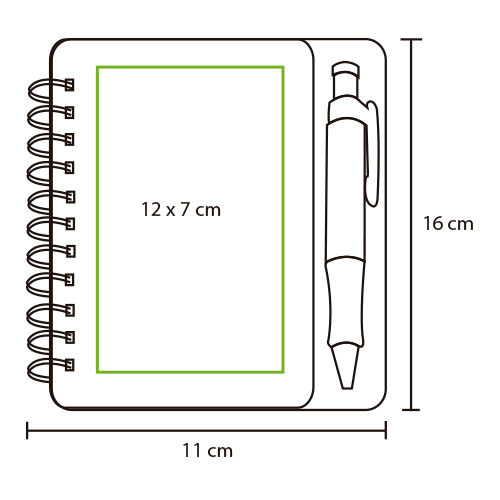 Libreta de plástico wire-o.