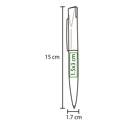 Bolígrafo metálico USB.