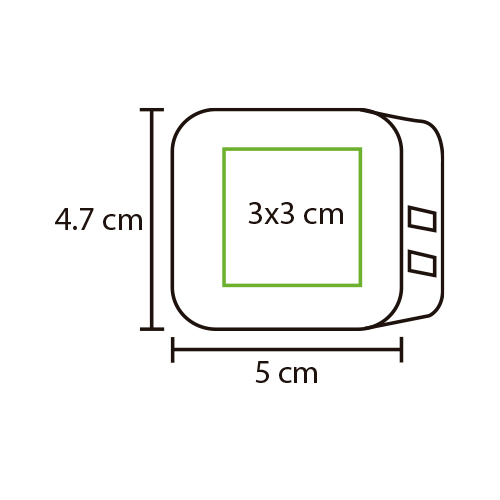 Conector de pared doble.