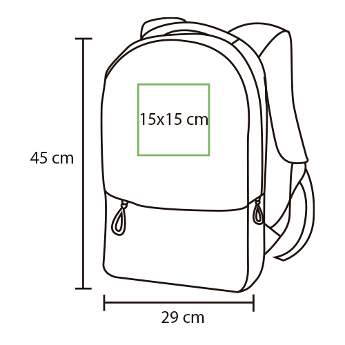 Mochila con salida USB para carga.